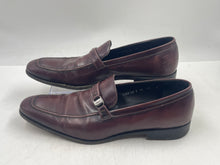 Load image into Gallery viewer, Authentic Salvatore Ferragamo Mens Brown Leather Loafers Shoes Size 10D Damaged