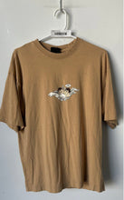 Load image into Gallery viewer, H&M Mens Beige Cotton Short Sleeve Crew Neck Oversized Fit Graphic T-Shirt Sz S