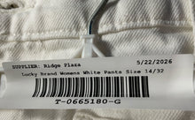 Load image into Gallery viewer, Lucky Brand Womens White Denim Front Patch Pockets Straight Leg Jeans Size 14X32
