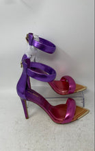 Load image into Gallery viewer, Aldo Womens Contesa Multicolor Stiletto Heel Back Zip Ankle Strap Sandals Size 7
