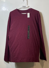 Load image into Gallery viewer, Banana Republic Mens Red Speckled Long Sleeve Crew Neck Pullover T-Shirt Size L