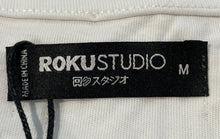 Load image into Gallery viewer, Roku Studio Mens White Graphic Print Bandit Short Sleeve T-Shirt Size Medium
