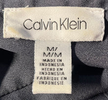 Load image into Gallery viewer, Calvin Klein Womens Gray Long Sleeve Zip Pocket Button-Up Shirt Size M