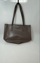 Load image into Gallery viewer, Michael Kors Womens Gray Emry Leather Inner Pockets Double Handle Tote Bag