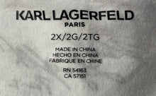 Load image into Gallery viewer, Karl Lagerfeld Paris Womens White Graphic Print Pullover T-Shirt Size 2X