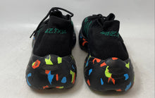 Load image into Gallery viewer, Wazixie Mens Black Printed Round Toe Low Top Lace-Up Sneakers Shoes Size 44