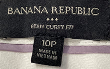 Load image into Gallery viewer, Banana Republic Womens Gray Ryan Curvy Fit Straight Leg Dress Pants Size 10P