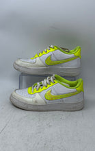 Load image into Gallery viewer, Nike Kids Air Force 1 Low LV8 DV1680-100 White Neon Green Sneakers Shoes Size 7Y