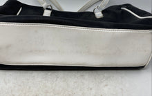 Load image into Gallery viewer, Tommy Hilfiger Womens White Black Leather Double Handle Tote Handbag