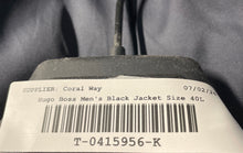 Load image into Gallery viewer, Hugo Boss Mens Black Single-Breasted Two-Button Blazer Jacket Size 40L