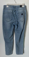 Load image into Gallery viewer, Armani Exchange Womens Blue Stretch Denim Boyfriend Cropped Jeans Size 29