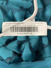 Load image into Gallery viewer, Alfani Womens Teal Long Sleeve V-Neck Blouse Top Size Large With Tag