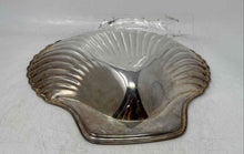 Load image into Gallery viewer, Reed & Barton Silver-Tone Polished Clam Shell Shaped Decorative Serving Tray