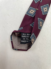 Load image into Gallery viewer, Christian Dior Mens Burgundy Printed Silk Adjustable Pointed Tie One Size