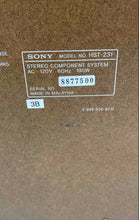 Load image into Gallery viewer, Sony HST-231 Integrated Stereo Amplifier Cassette Combo Deck Not Tested