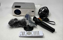 Load image into Gallery viewer, Fangor 206B Gray White VGA HDMI USB AV Home Theater Projector Untested