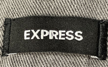 Load image into Gallery viewer, Express Womens Gray Denim Dark Wash Pockets Stretch Straight Leg Jeans Size 6