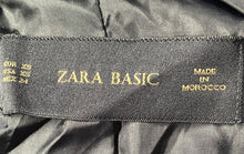 Load image into Gallery viewer, Zara Basic Womens Black Collarless Long Sleeve Full-Zip Jacket Size XS