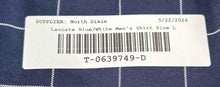 Load image into Gallery viewer, Lacoste Mens Blue White Cotton Regular Fit Long Sleeve Button-Up Shirt Size L