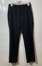 Load image into Gallery viewer, White House Black Market Womens Black Flat Front Straight Leg Dress Pants Size 0