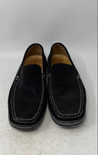 Load image into Gallery viewer, Geox Mens Black Suede Round Toe Slip-On Driving Loafer Shoes Size EUR 45