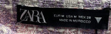 Load image into Gallery viewer, Zara Womens Multicolor Plaid Tweed Side-Zip Mini Skirt Size Medium
