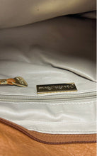 Load image into Gallery viewer, Saks Fifth Avenue Womens Brown Leather Adjustable Strap Crossbody Bag
