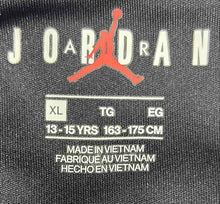 Load image into Gallery viewer, Air Jordan Kids Black White Short Sleeve Crew Neck Graphic T-Shirt Size XL