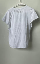 Load image into Gallery viewer, Karl Lagerfeld Womens Gray White Sequin Short Sleeve T-Shirt Size Medium