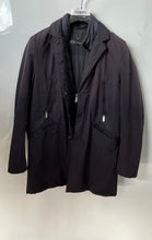 Load image into Gallery viewer, MR Massimo Rebecchi Mens Black Long Sleeve Pockets Rain Coat Jacket Size XL