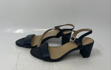 Load image into Gallery viewer, Naturalizer Womens Black Open Toe Block Ankle Strap Sandals Size 8.5