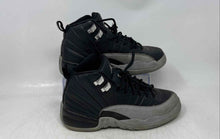 Load image into Gallery viewer, Nike Kids Air Jordan 12 Retro Gray Black Lace-Up Sneaker Shoes Size 5.5Y