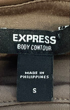 Load image into Gallery viewer, Express Womens Body Contour Brown Faux Leather Cropped Tank Top Size Small