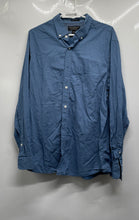 Load image into Gallery viewer, Banana Republic Mens Blue Polka Dot Print Cotton Stretch Button-Up Shirt Size L