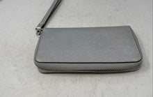 Load image into Gallery viewer, Michael Kors Womens Jet Set Travel Silver-Tone Leather Wristlet Wallet