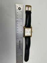 Load image into Gallery viewer, Michael Kors Women's Bradley Gold-Tone Square Case Black Leather Watch (NCL)