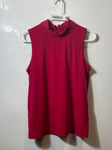 Load image into Gallery viewer, Banana Republic Womens Red Sleeveless Mock Neck Blouse Top Size S