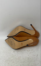 Load image into Gallery viewer, Zara Womens Brown Leather Slip-On Pointed Toe Stiletto Pump Heels Size 38