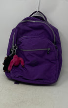 Load image into Gallery viewer, Kipling Womens Seoul Purple Key Chain Adjustable Strap Inner Pockets Backpack