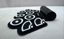 Load image into Gallery viewer, Portable Roll-Up Electronic Drum Kit With Nine Silicone Pads And Two Foot Pedals