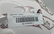 Load image into Gallery viewer, Youth White Gray Pink Butterfly Floral Dirt Bike Motocross Helmet Size M