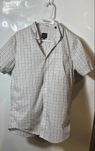 Load image into Gallery viewer, Armani Exchange Mens White Printed Short Sleeve Collared Button-Up Shirt Size M