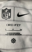 Load image into Gallery viewer, Nike Mens Gray Striped Miami Dolphins Dri-Fit NFL Short Sleeve Polo Shirt Size S