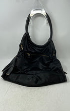 Load image into Gallery viewer, JPK Paris Womens Black Inner Outer Pockets Double Handles Tassel Hobo Bag