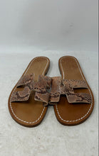 Load image into Gallery viewer, Mastu Peppe Womens Brown Python Print Leather Slide Sandals Size EUR 41