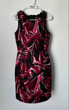 Load image into Gallery viewer, Tahari Womens Multicolor Printed Sleeveless Round Neck Sheath Dress Size 6