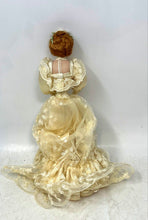 Load image into Gallery viewer, Brown Hair Blue Eyes Decorative Porcelain Doll Collectible With Outfit