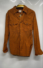 Load image into Gallery viewer, J.Crew Mens Brown Paisley Print Long Sleeve Button-Up Shirt Size Small