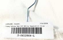 Load image into Gallery viewer, Tommy Bahama Mens Off White Long Sleeve Mock Neck 1/2 Zip Pullover Sweatshirt XL