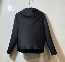 Load image into Gallery viewer, Ann Taylor Womens Black Satin Asymmetric Cowl Neck Long Sleeve Blouse Top Sz MP